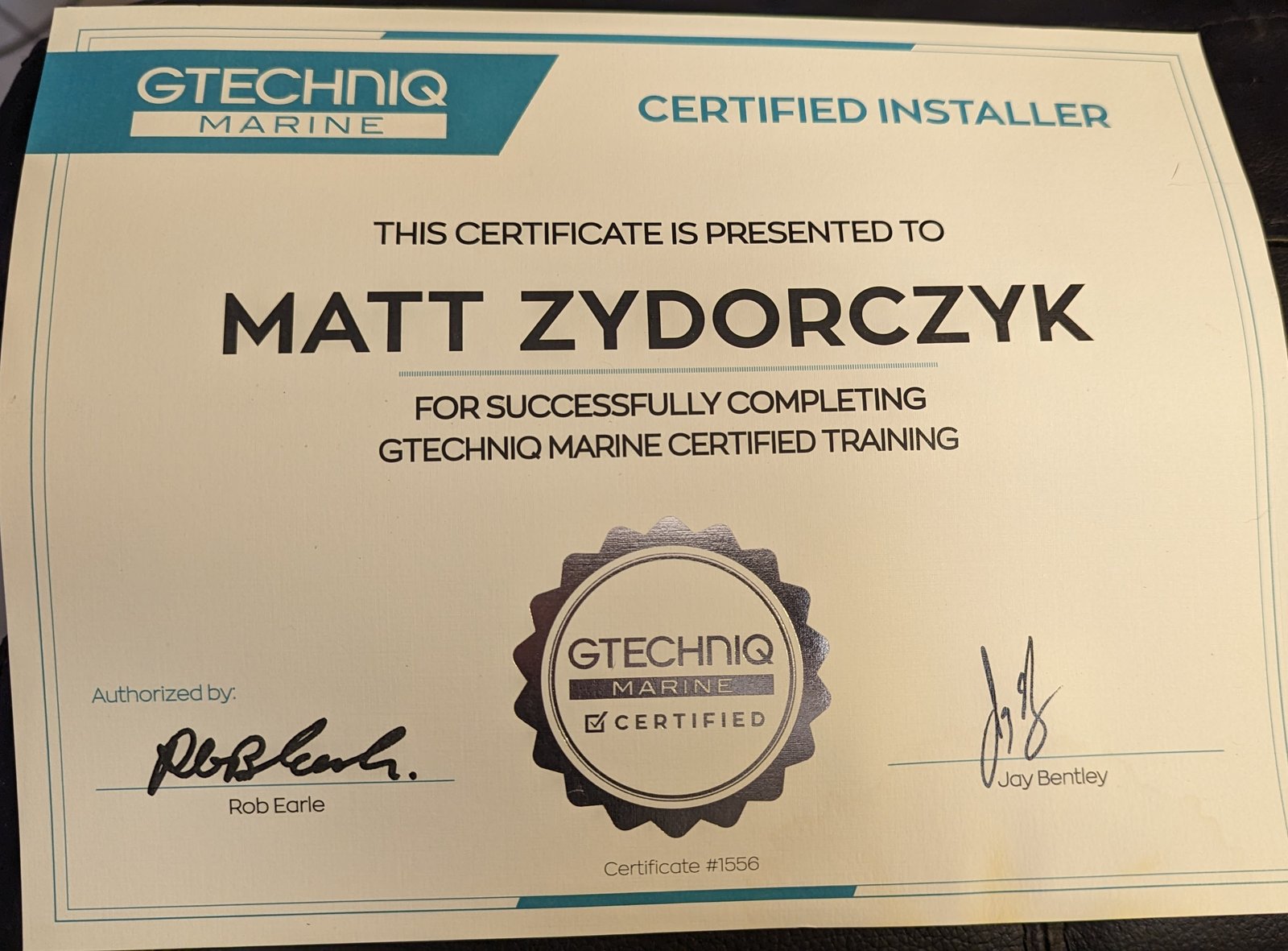 gtechniq marine certification